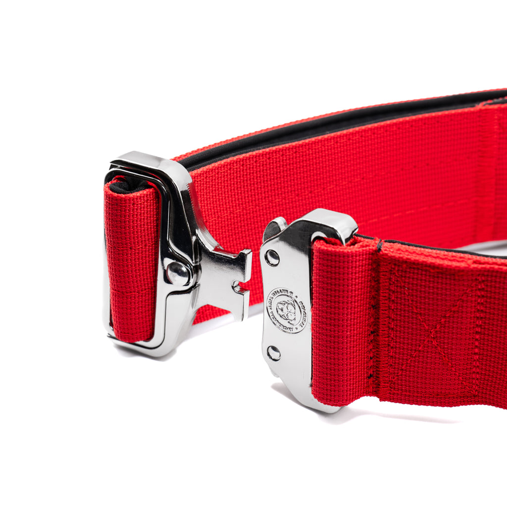 BTactical™ 5cm Tactical Dog Collar with Handle | Citrus Red