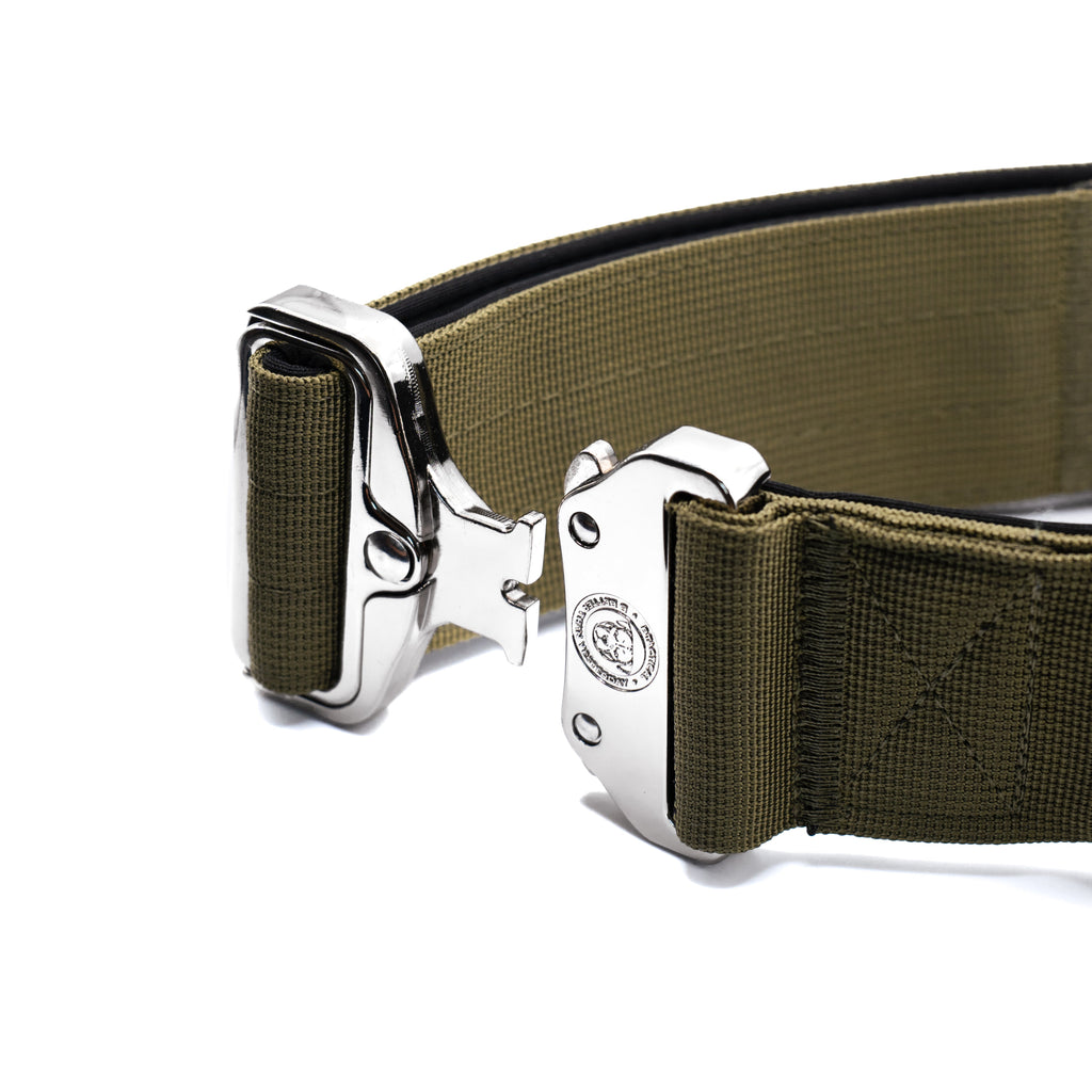 BTactical™ 5cm Tactical Dog Collar with Handle | Khaki Green