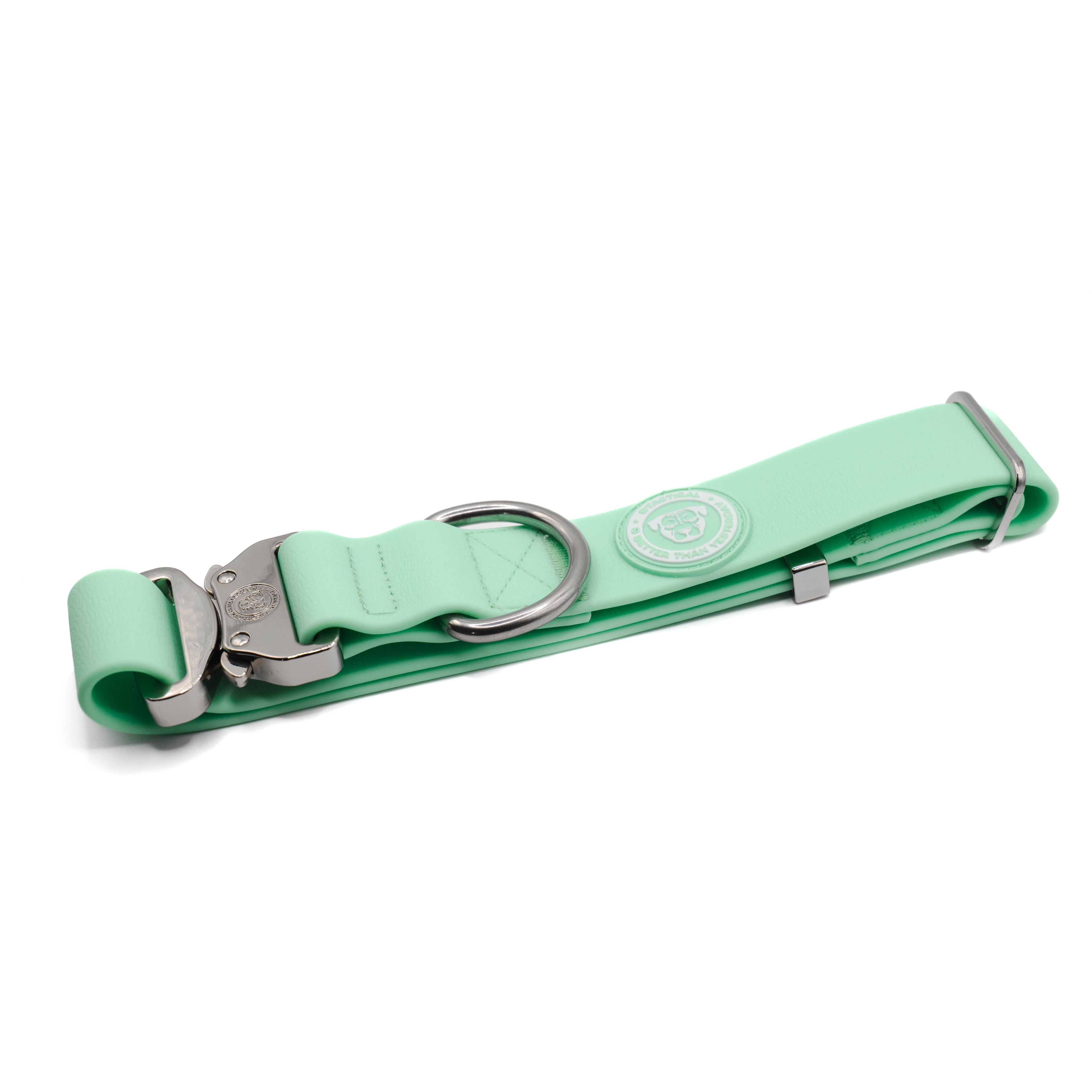 BTactical™ 4cm Waterproof PVC Dog Collar | Pastel Green