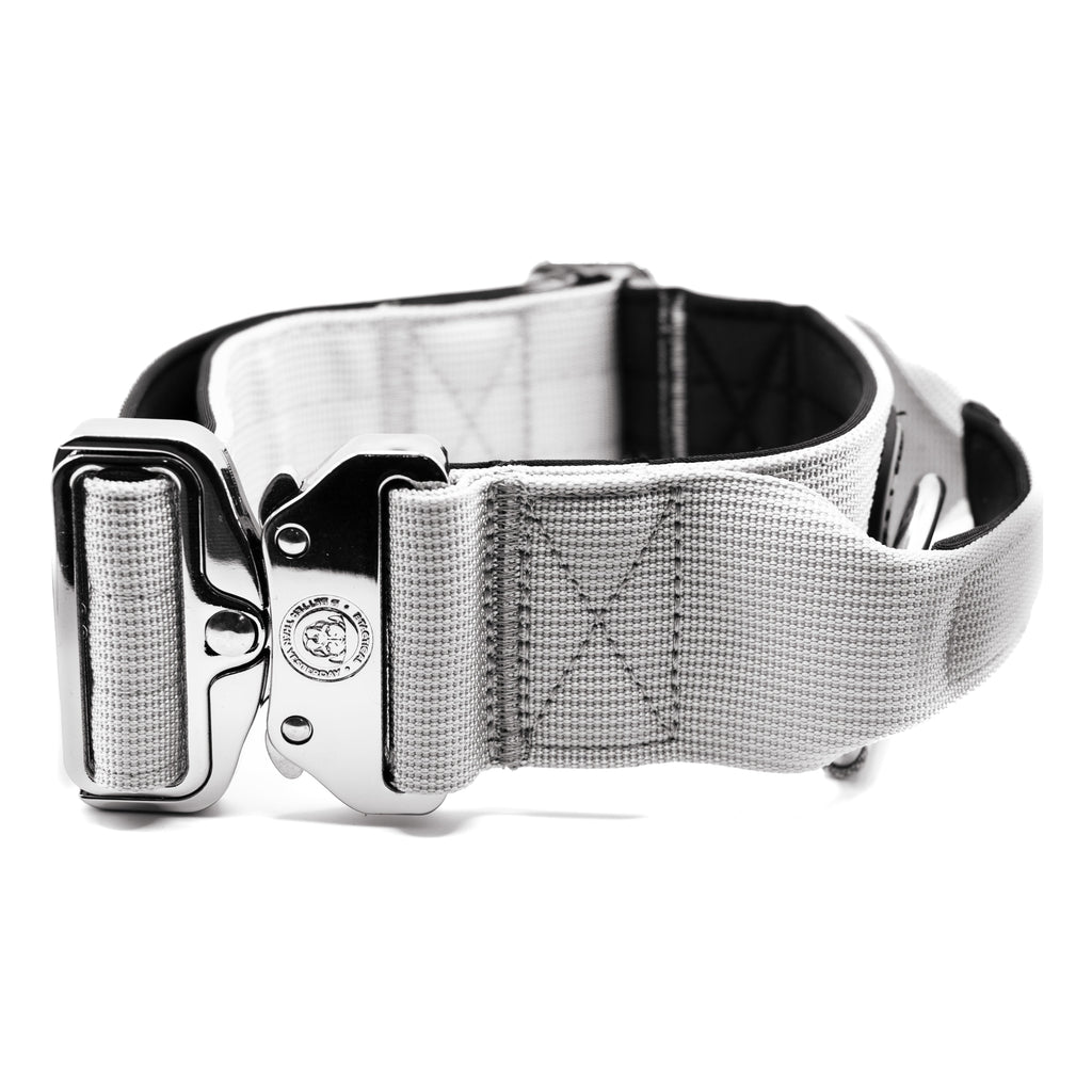 BTactical™ 5cm Tactical Dog Collar with Handle | Misty Grey