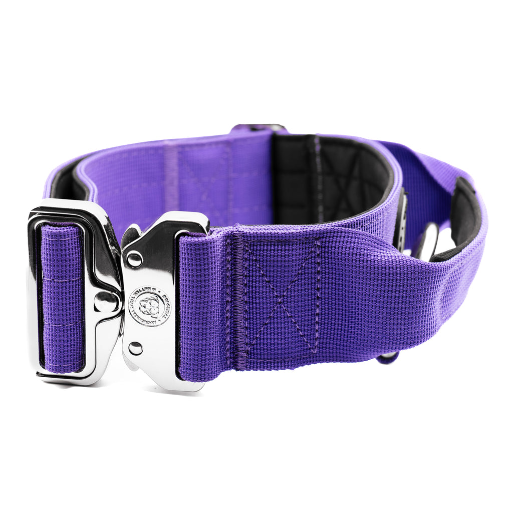 BTactical™ 5cm Tactical Dog Collar with Handle | Lavender Purple