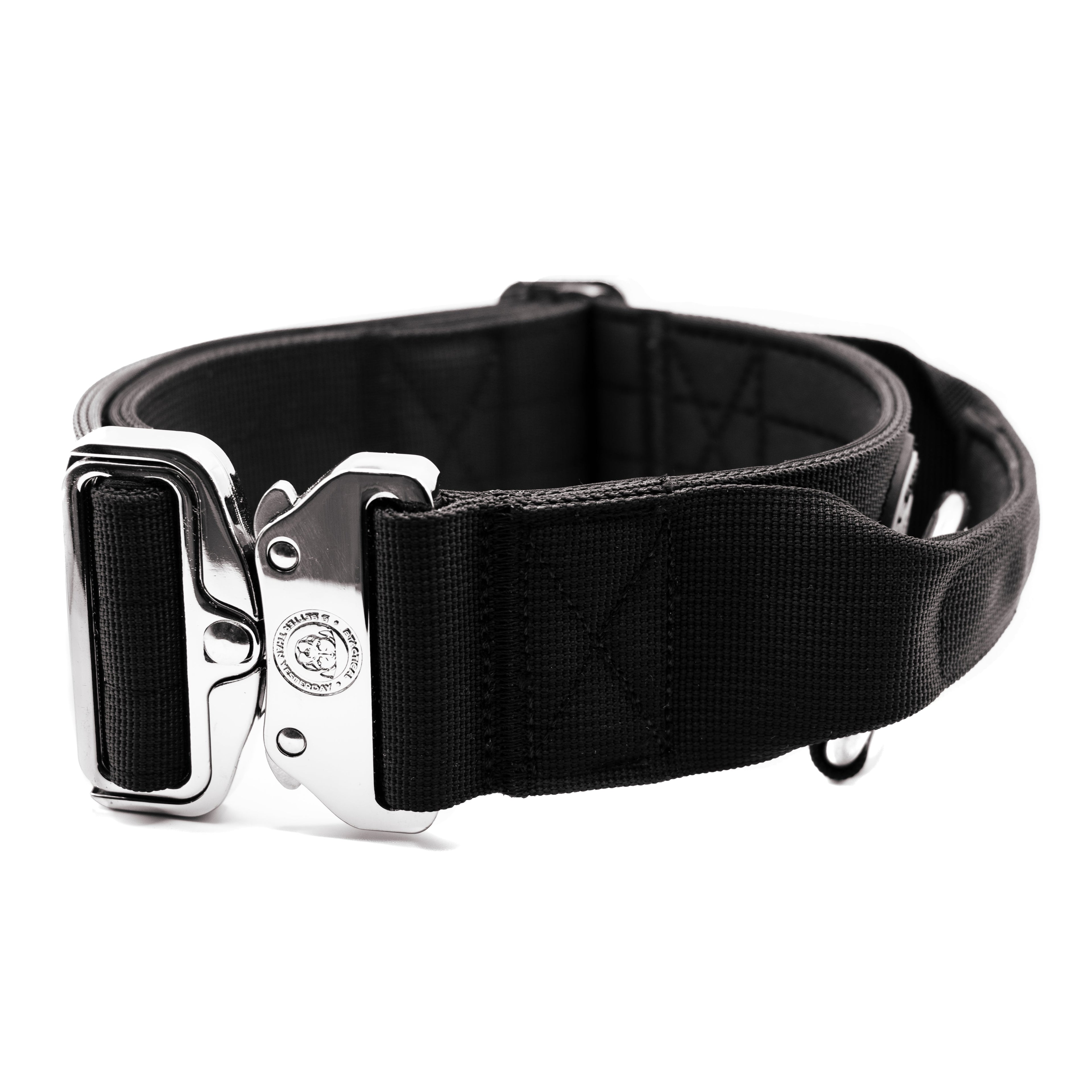 BTactical™ 5cm Tactical Dog Collar with Handle | Midnight Black