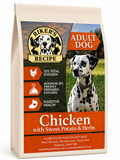 Riker's Recipe Chicken & Sweet Potato with Herbs | 55% Chicken Complete Adult Dog Food | 12kg
