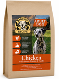 Riker's Recipe Chicken & Sweet Potato with Herbs | 55% Chicken Complete Adult Dog Food | 2kg