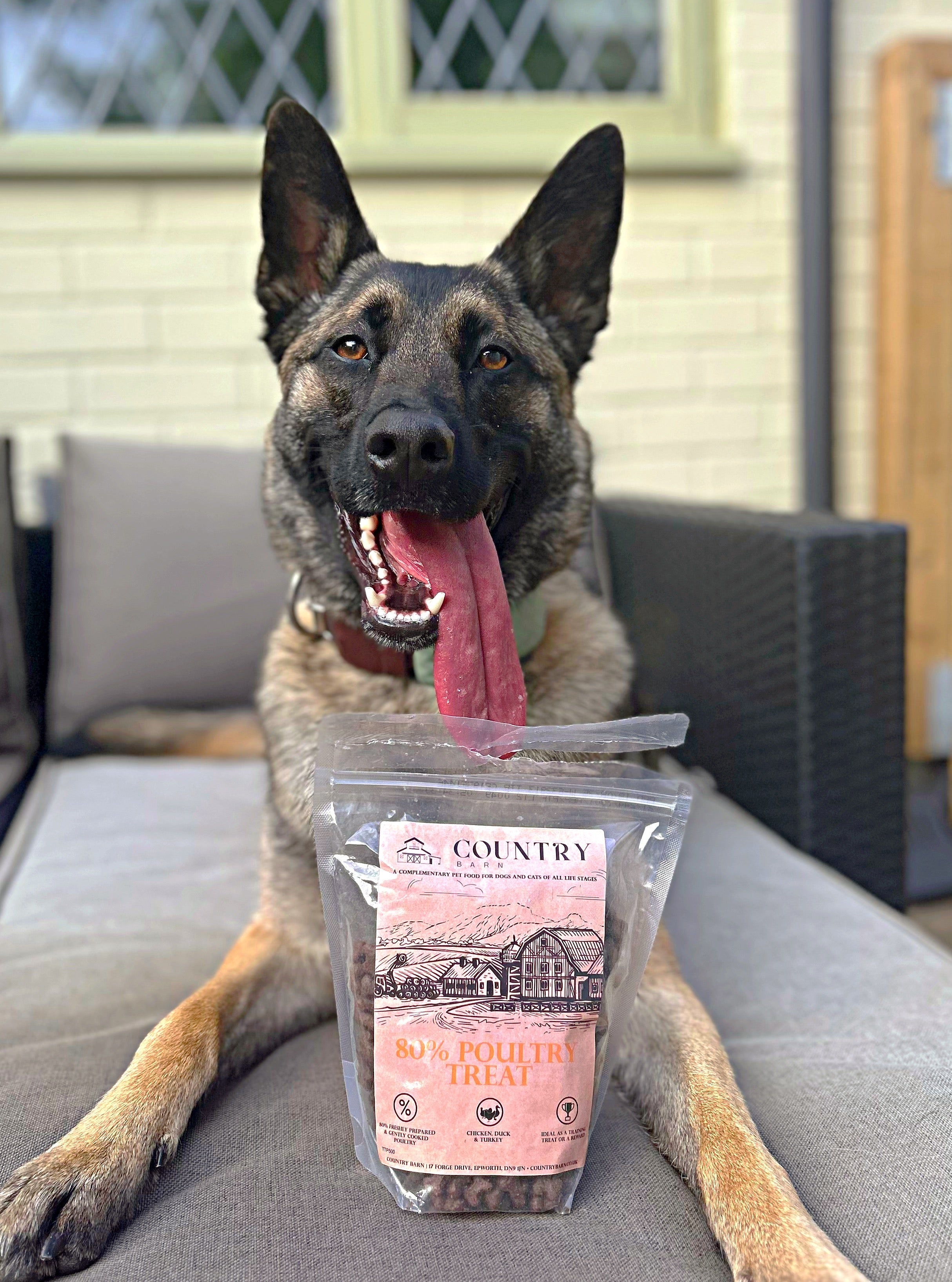 Country Barn Chicken, Duck & Turkey Dog Treats | 80% Freshly Prepared Poultry