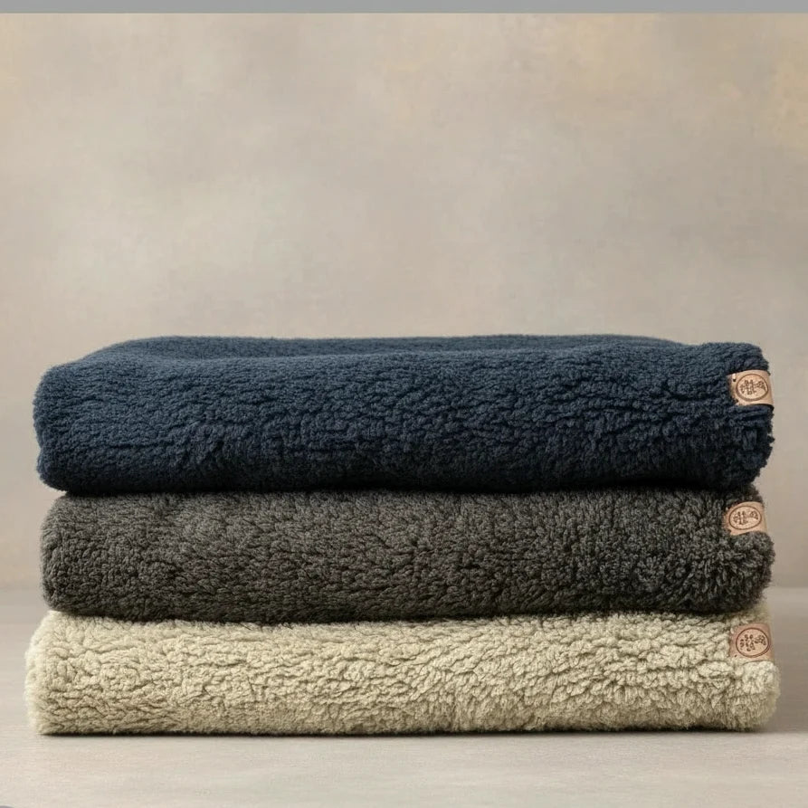 Premium Sherpa Fleece Dog Blanket - Handmade, Soft & Machine Washable | 2 Sizes, 3 Colours