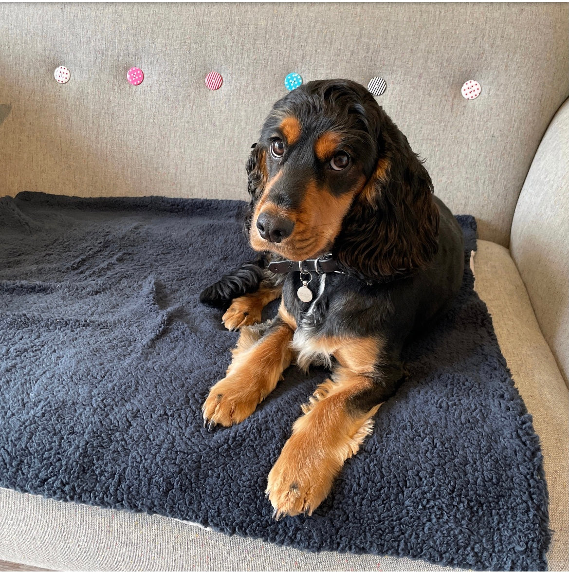 Premium Sherpa Fleece Dog Blanket - Handmade, Soft & Machine Washable | 2 Sizes, 3 Colours