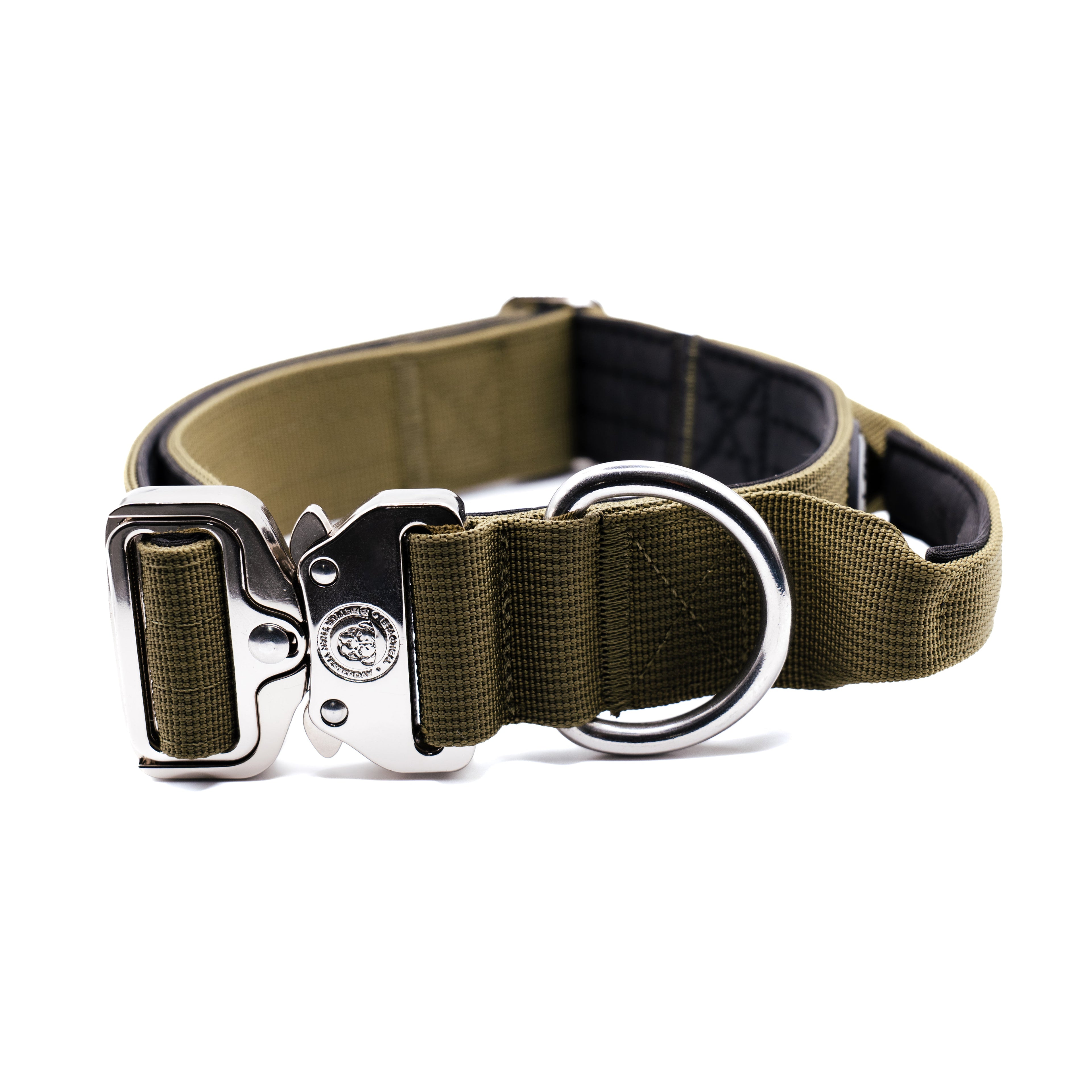 BTactical™ 4cm Tactical Dog Collar with Handle | Khaki Green