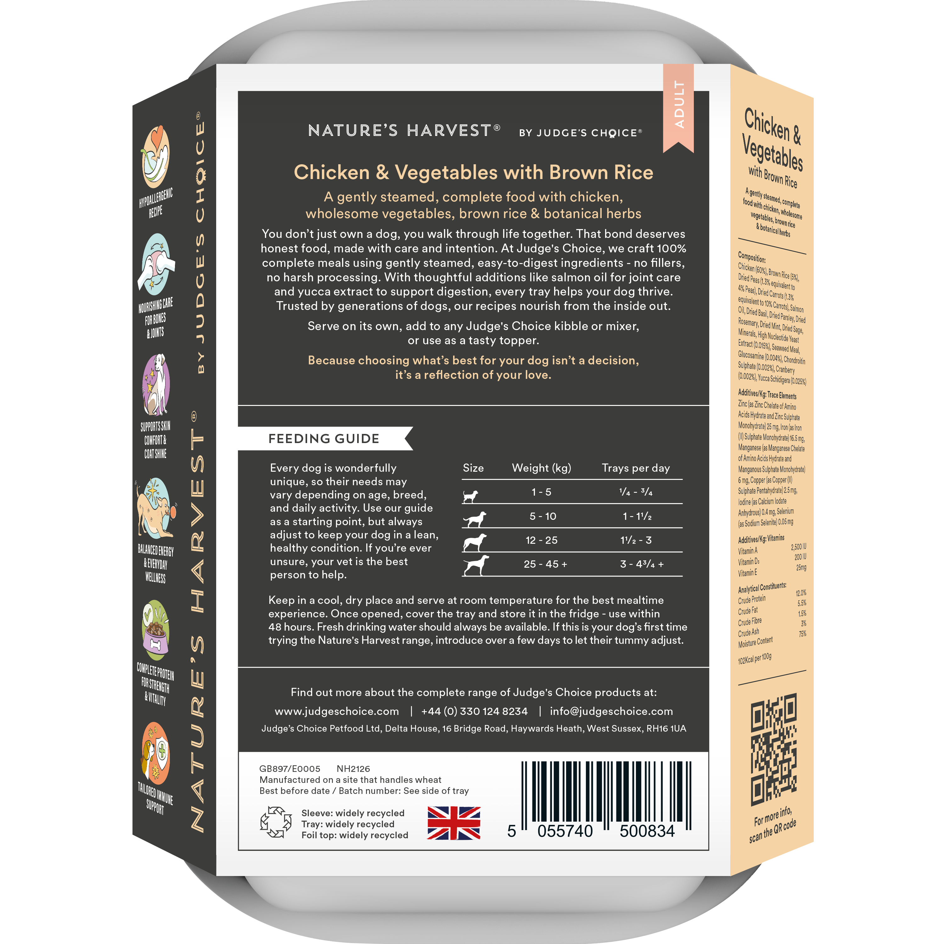 Chicken & Vegetables with Brown Rice Wet Dog Food - Adult