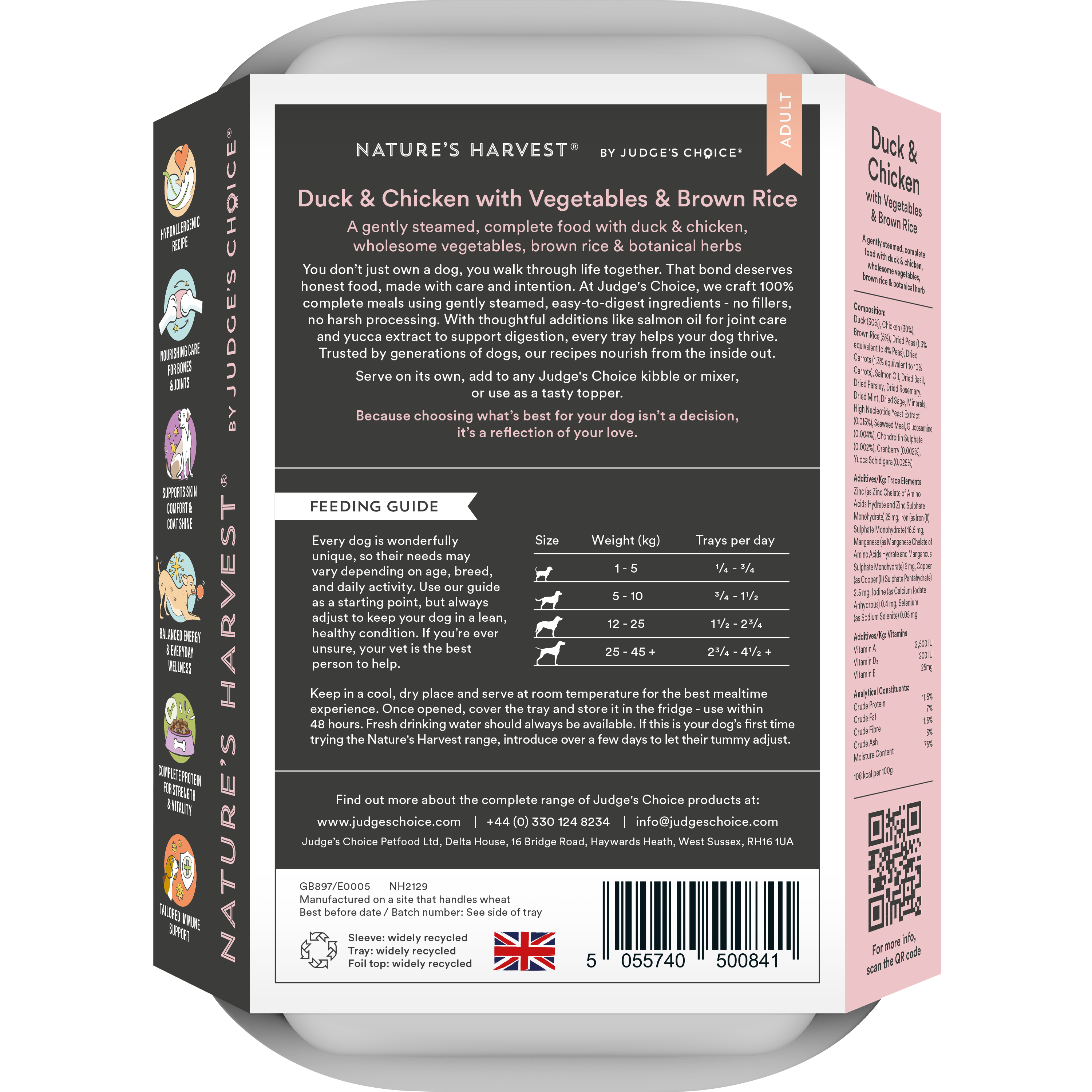 Duck, Chicken & Vegetables with Brown Rice - Adult