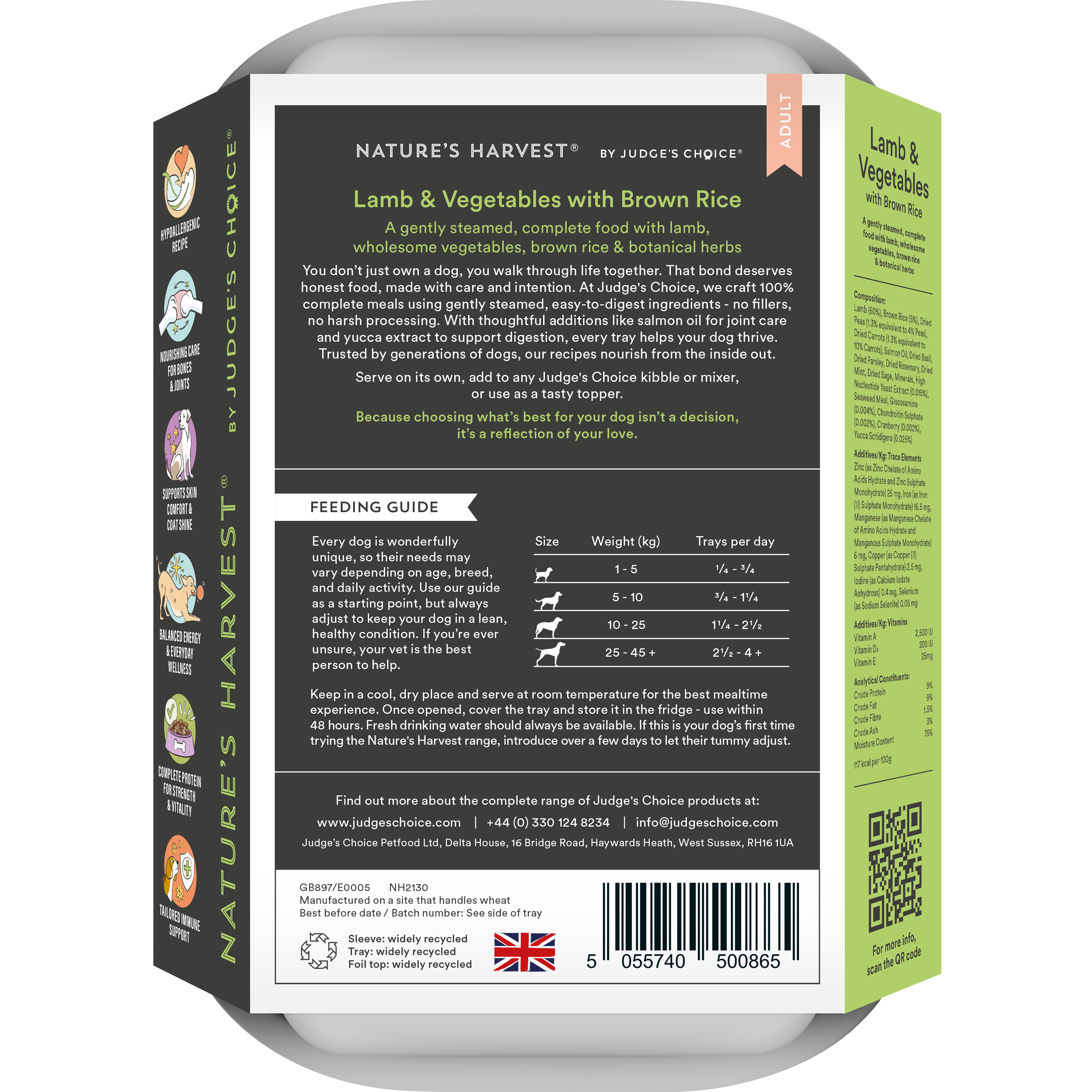 Lamb & Vegetables with Brown Rice - Adult