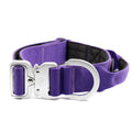 BTactical™ 4cm Tactical Dog Collar with Aluminium Handle Clip | Lavender Purple