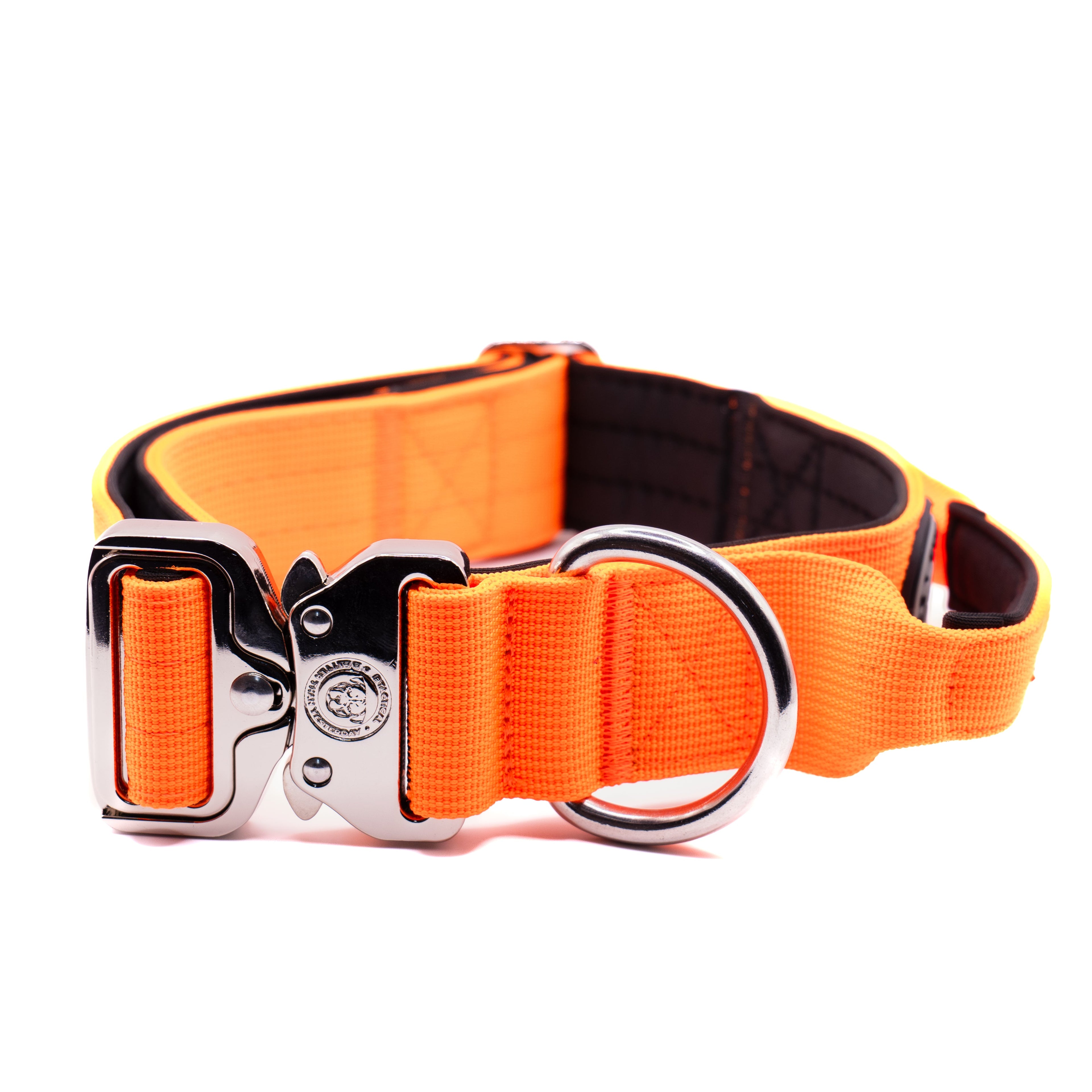 BTactical™ 4cm Tactical Dog Collar with Handle | Citrus Orange