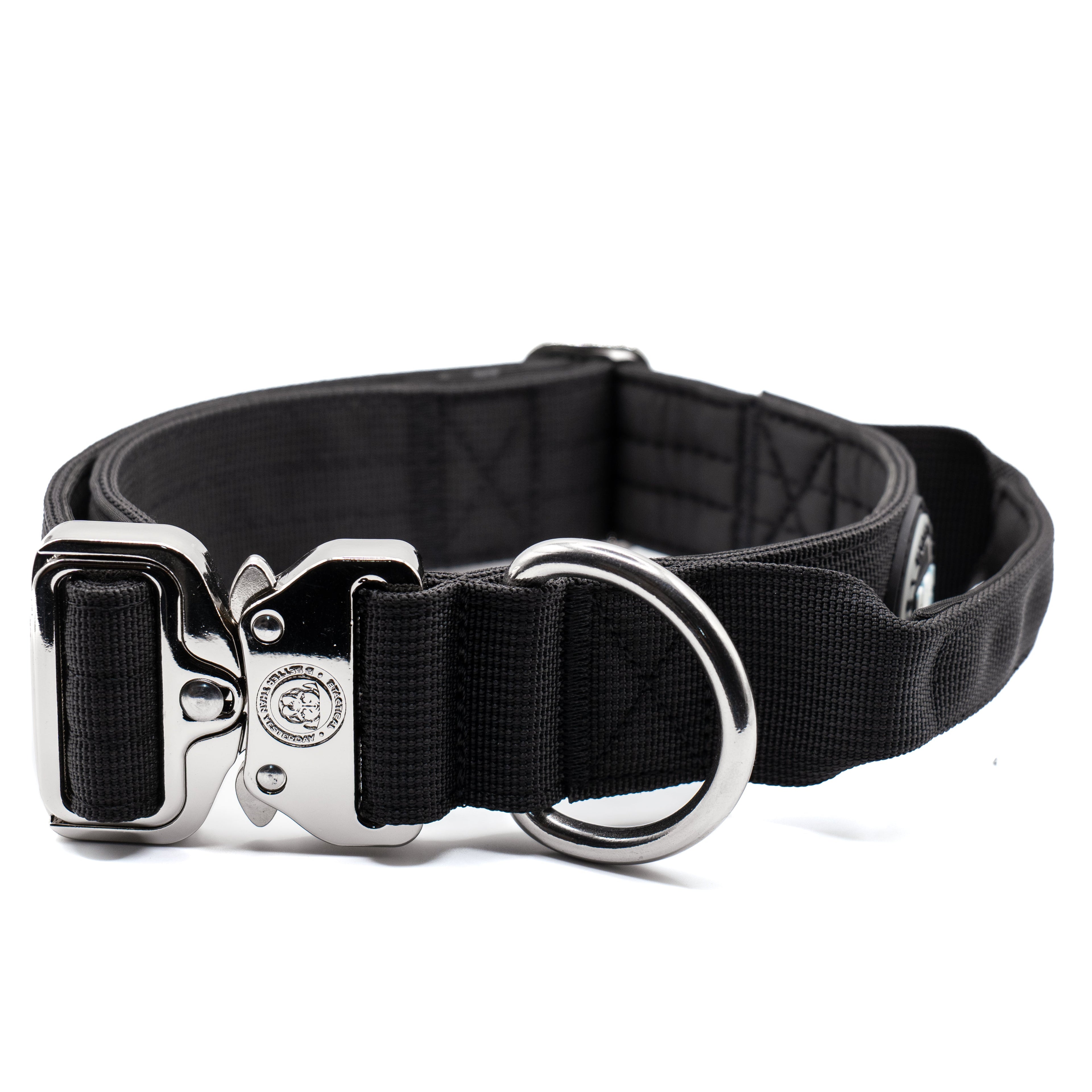 BTactical™ 4cm Tactical Dog Collar with Handle | Midnight Black