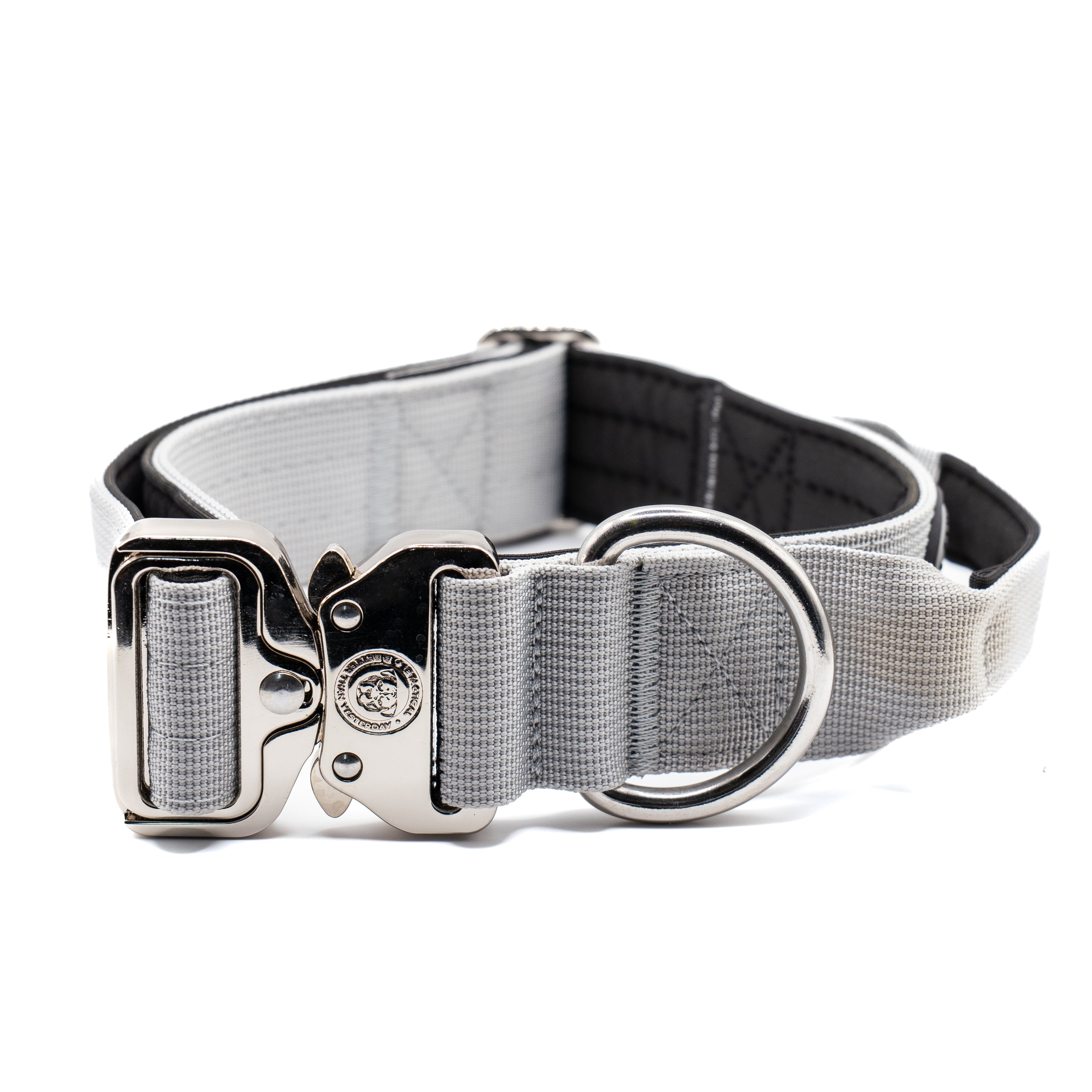 BTactical™ 4cm Tactical Dog Collar with Handle | Misty Grey