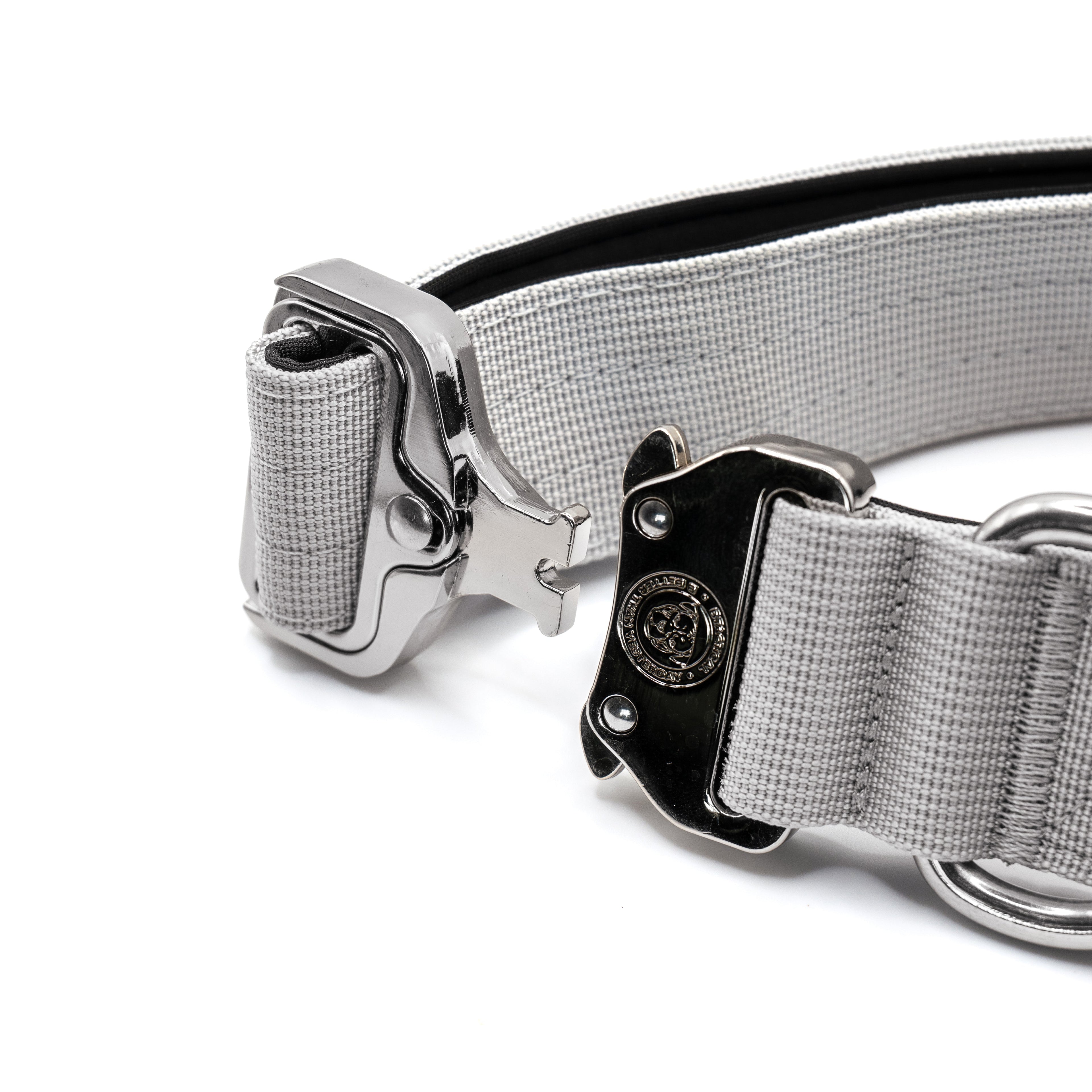 BTactical™ 4cm Tactical Dog Collar with Handle | Misty Grey