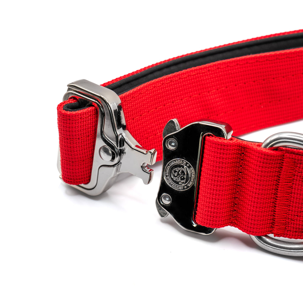 BTactical™ 4cm Tactical Dog Collar with Handle | Citrus Red