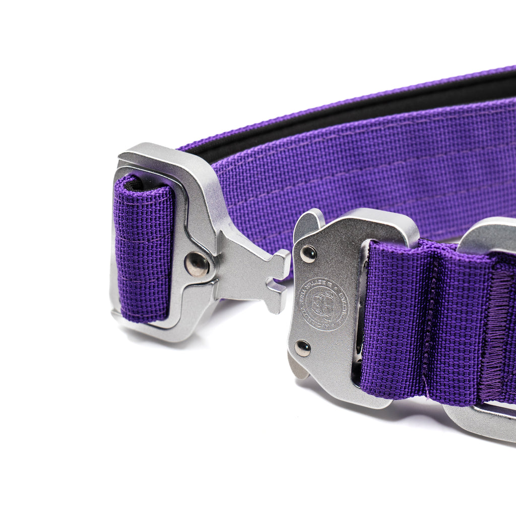 BTactical™ 4cm Tactical Dog Collar with Aluminium Handle Clip | Lavender Purple