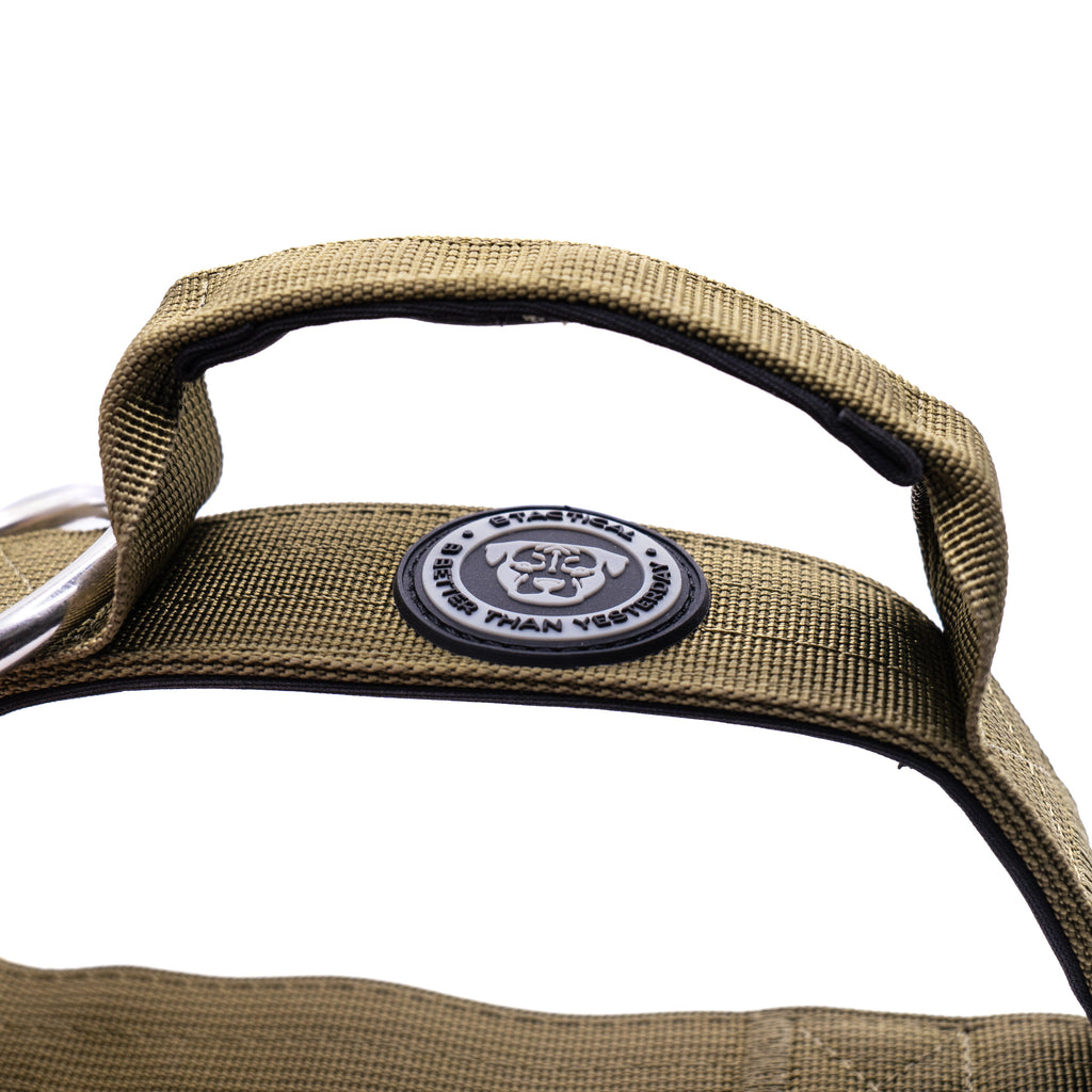 BTactical™ 4cm Tactical Dog Collar with Handle | Khaki Green