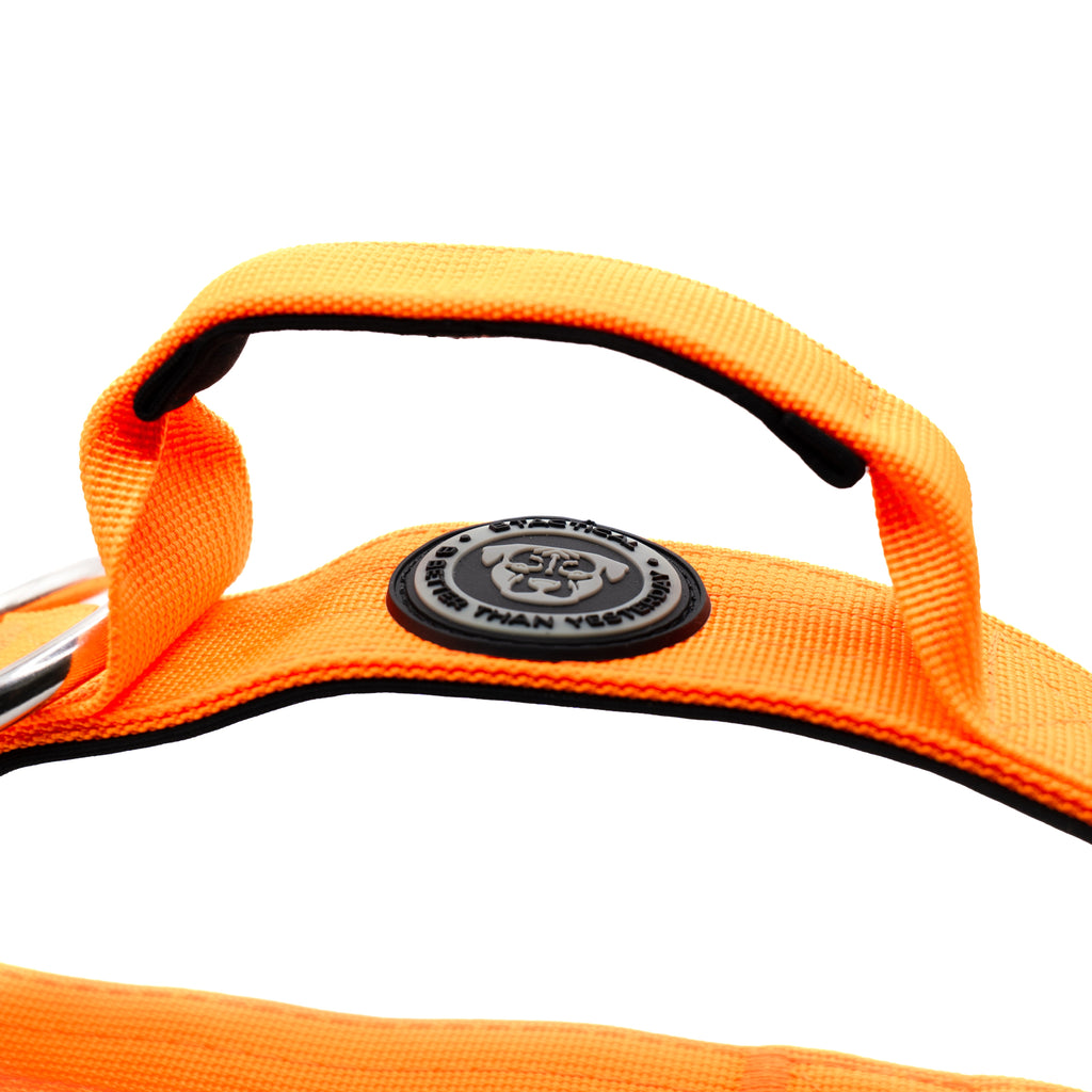 BTactical™ 4cm Tactical Dog Collar with Handle | Citrus Orange