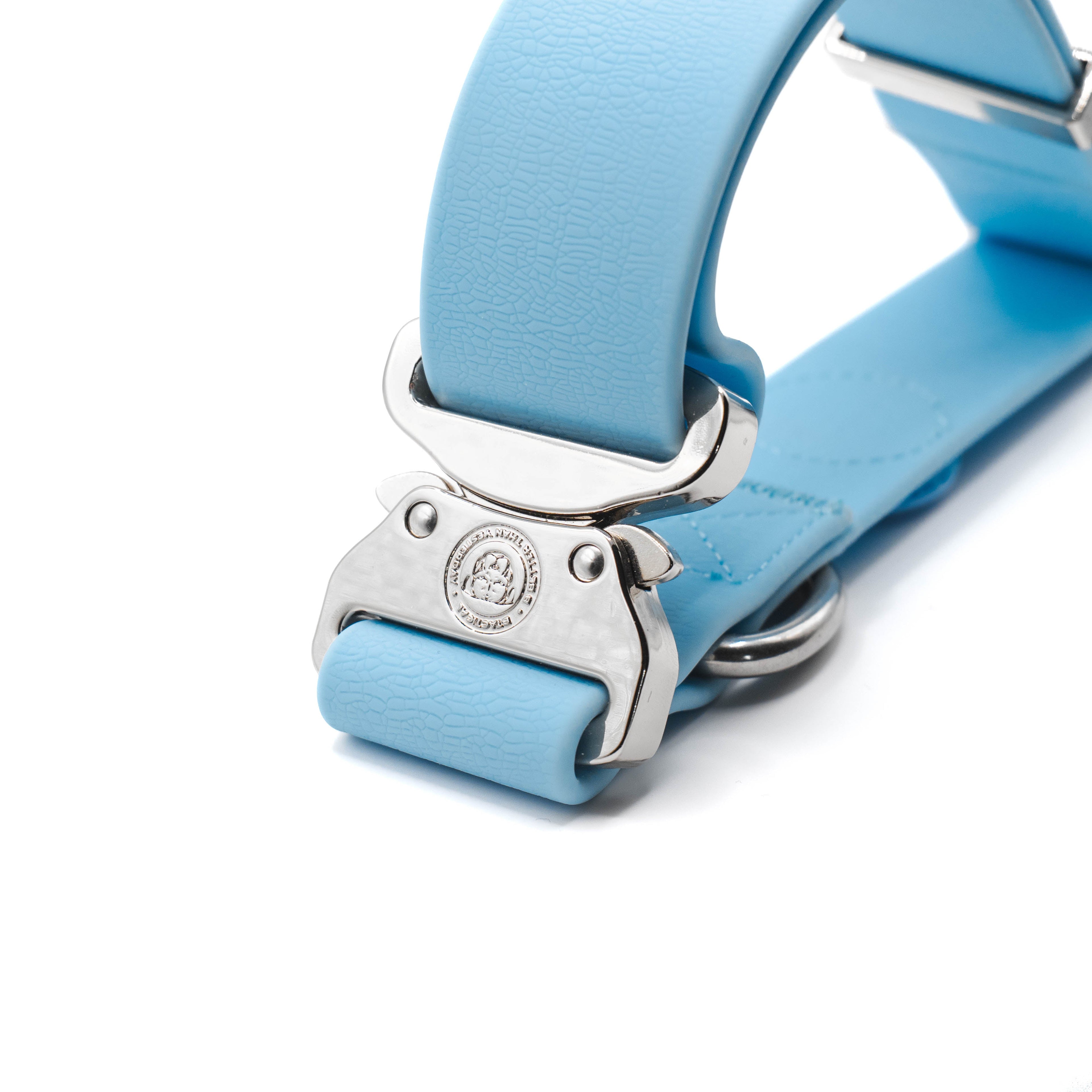 BTactical™ 4cm Waterproof PVC Dog Collar | Pastel Blue