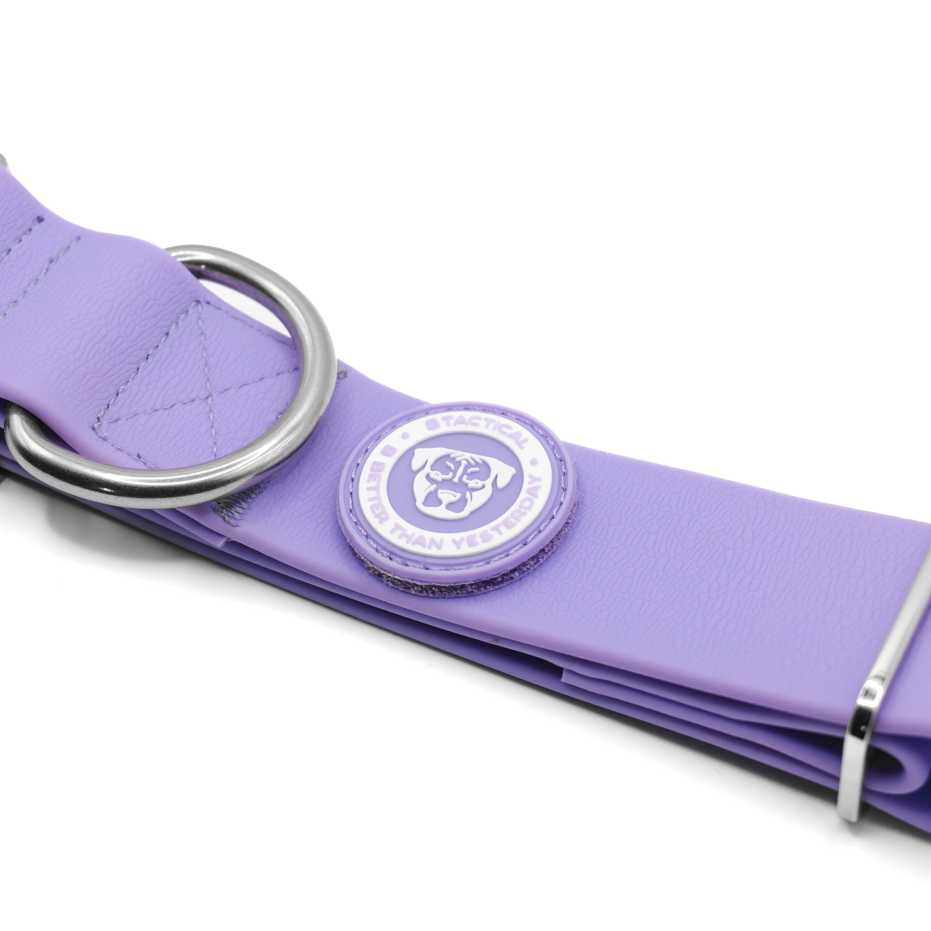 BTactical™ 4cm Waterproof PVC Dog Collar | Pastel Purple