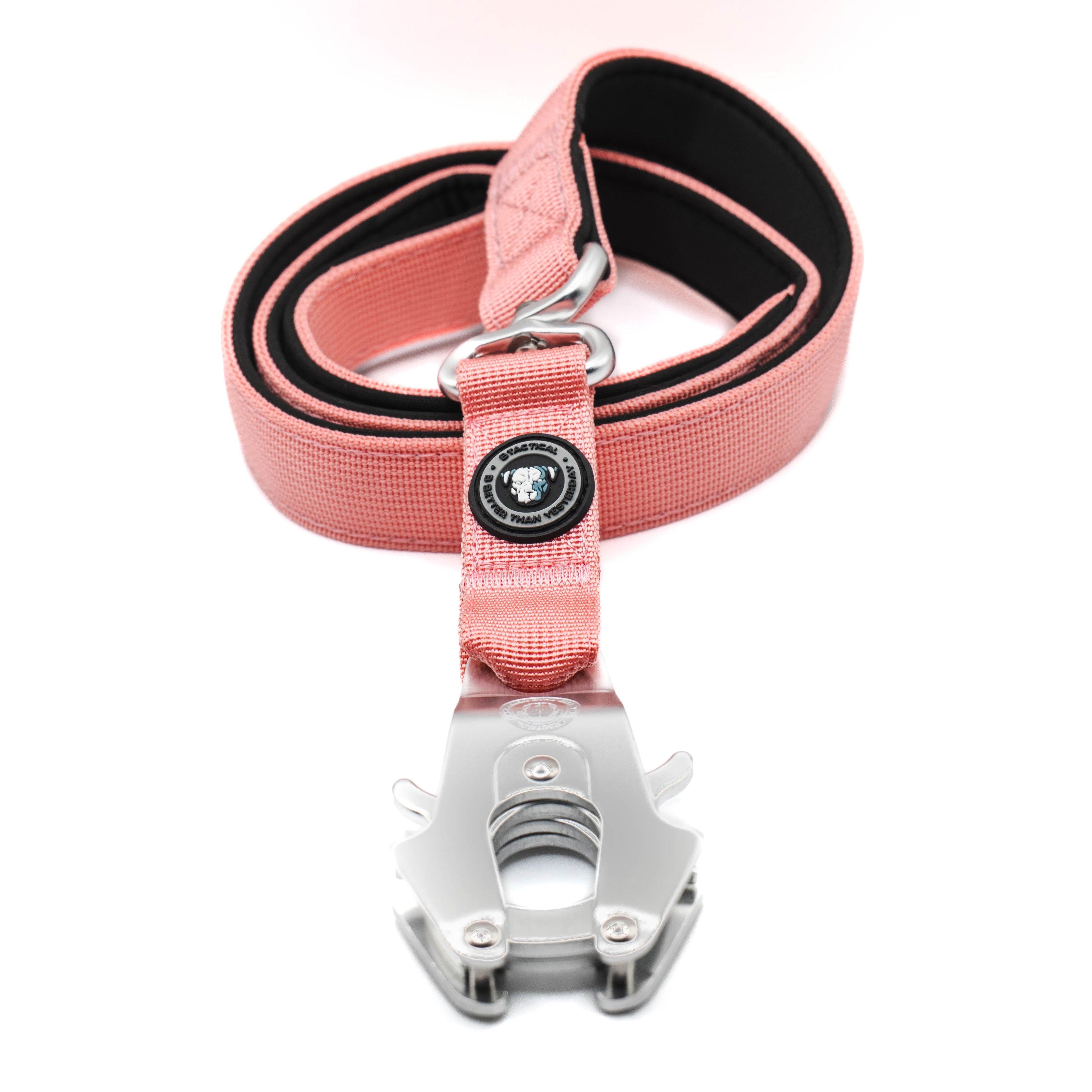 BTactical™ Tactical Nylon Dog Lead with Frog Clip | Pretty Pink