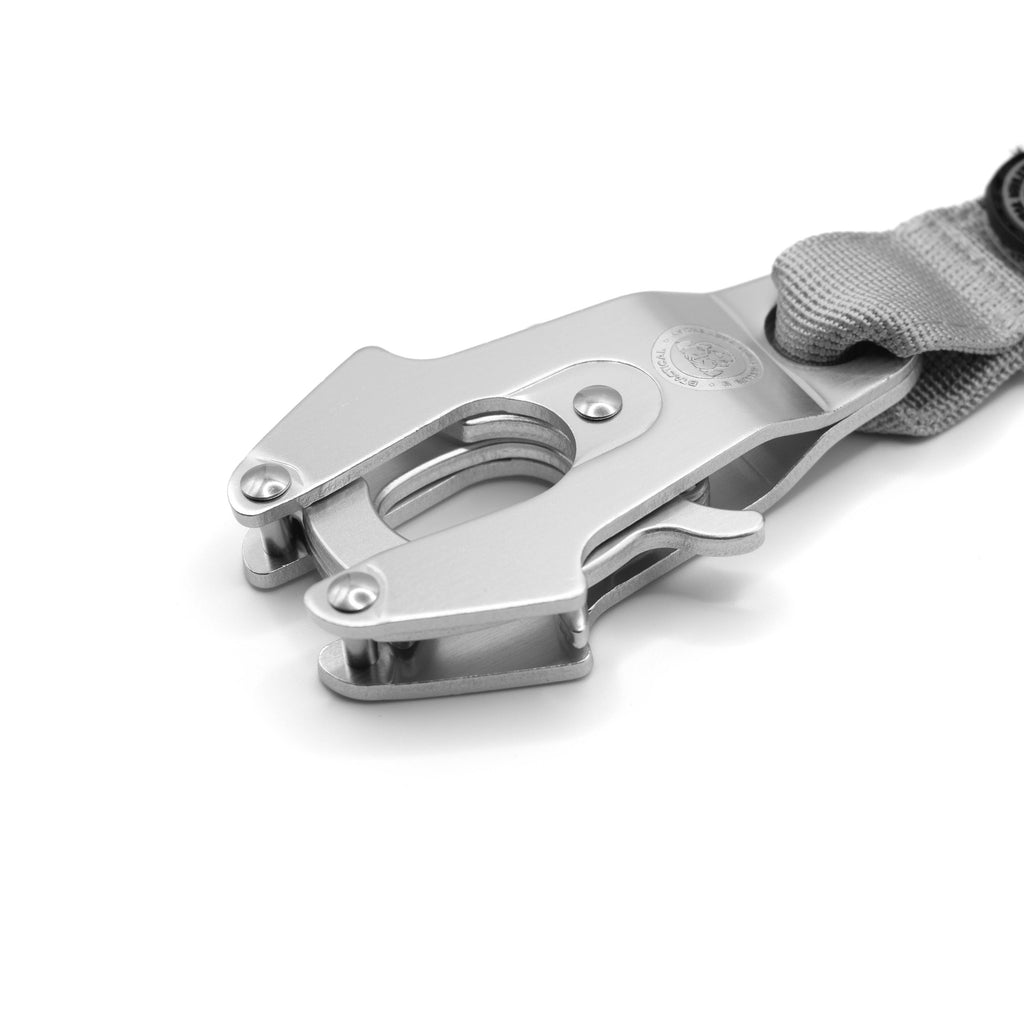 BTactical™ Nylon Frog Clip Dog Lead with Padded Handle | Misty Grey