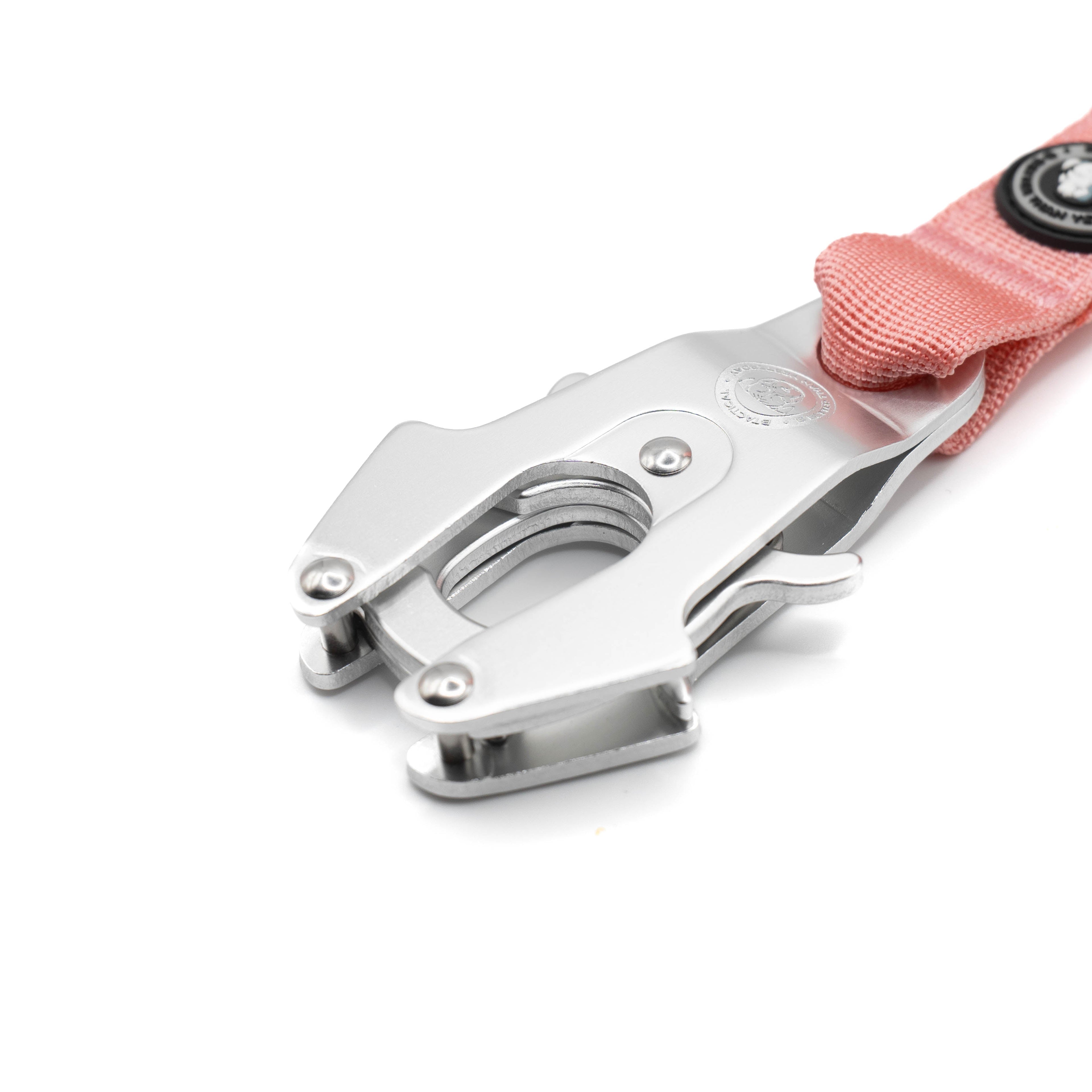 BTactical™ Tactical Nylon Dog Lead with Frog Clip | Pretty Pink