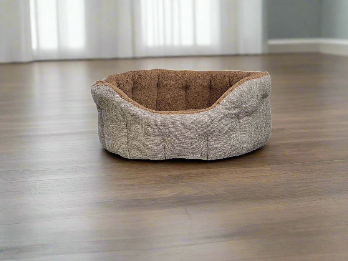 Premium Orkney Tweed Fleece Lined Bolster Beds