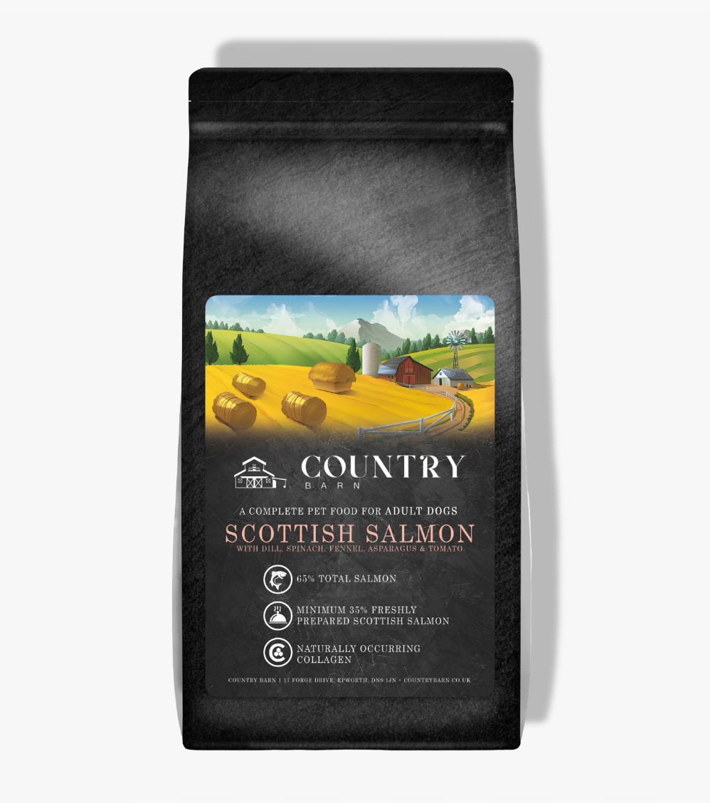 Country Barn Superfood Scottish Salmon with Dill, Spinach, Fennel, Asparagus & Tomato | Grain-Free Adult Dog Food