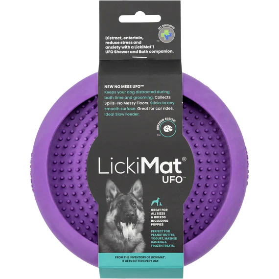 LickiMat® UFO™ Suction Slow Feeder Lick Mat for Dogs