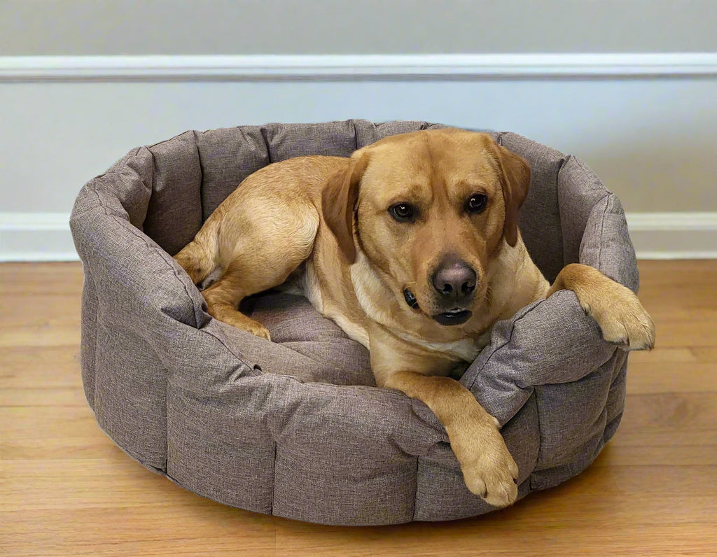P&L Country Dog Tough Heavy Duty Oval High Sided Waterproof Dog Beds.