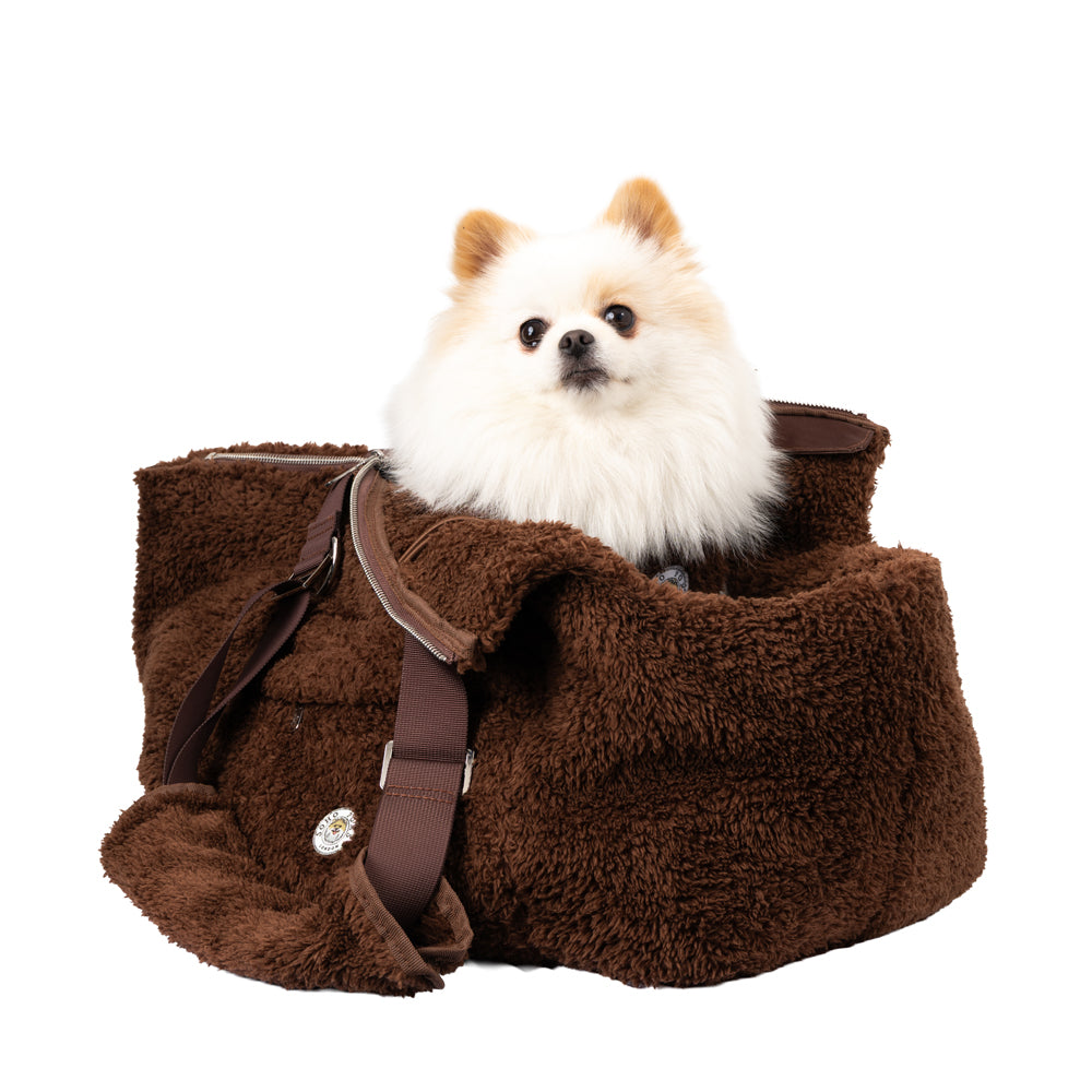 Carnaby Teddy Bear Dog Carrier – Cocoa Bean | Soho Poms