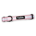 Pastel Pink Dog Collar – Mint Stripe Neoprene-Lined | PupClub Couture
