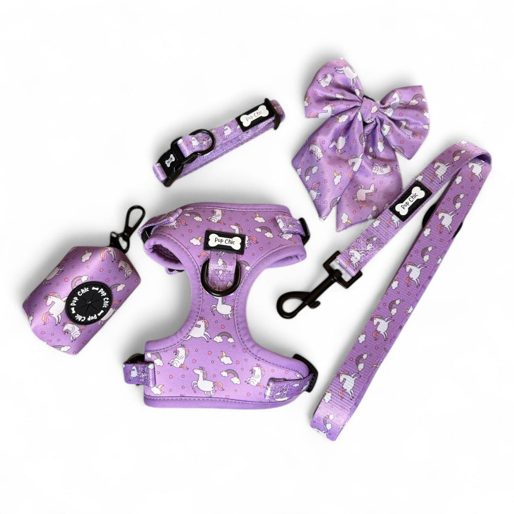 Daydreams & Unicorns XXS Step-In Adjustable Small Dog Harness – Magical Puppy Harness for Tiny Pups