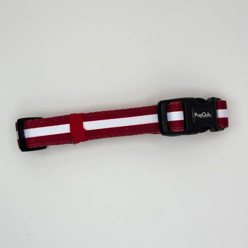 Berry Red Dog Collar | Adjustable Neoprene-Lined Collar for Dogs