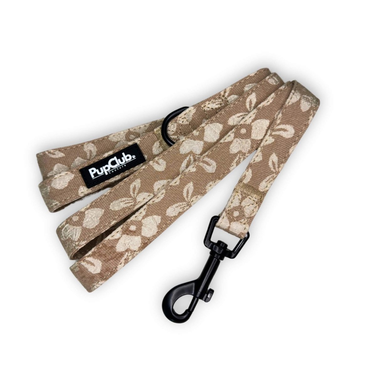 Luxe Lead - Toffee Latte Petals | Padded Handle | 5ft Dog Lead