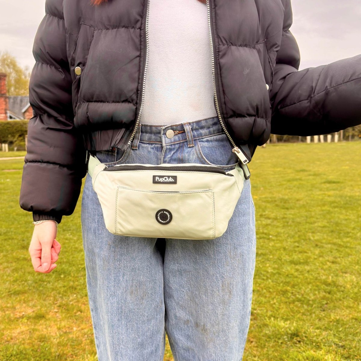 Dog Walking Bum Bag – Sage Green | Waterproof Waist & Crossbody Bag