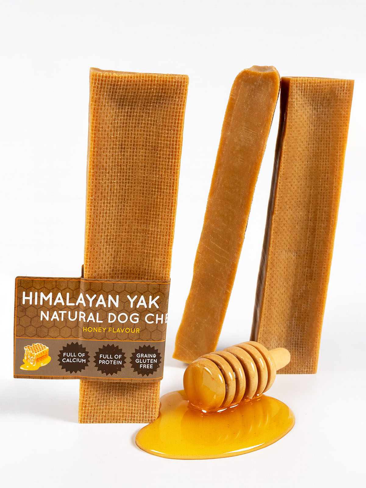 Honey Himalayan Yak Dog Chew – Long-Lasting Natural Sweet Chew | Floppy Ear