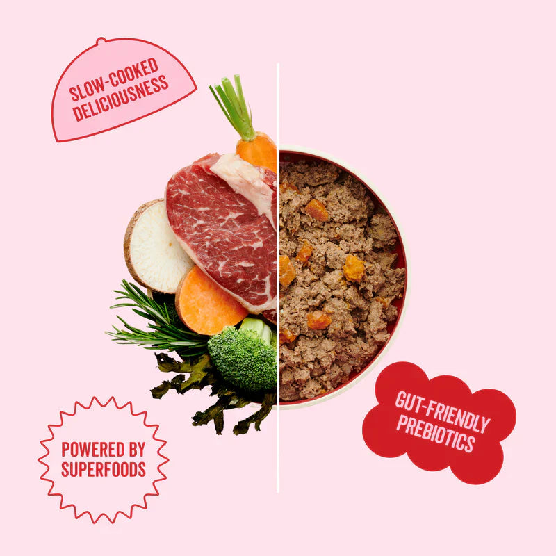 Marleybones Pantry Fresh Beef Wet Dog Food – Grain-Free, Superfood-Enriched, Vet-Approved