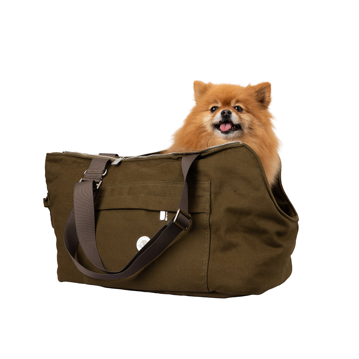 Berwick Canvas Dog & Cat Carrier – Mosswood | Soho Poms