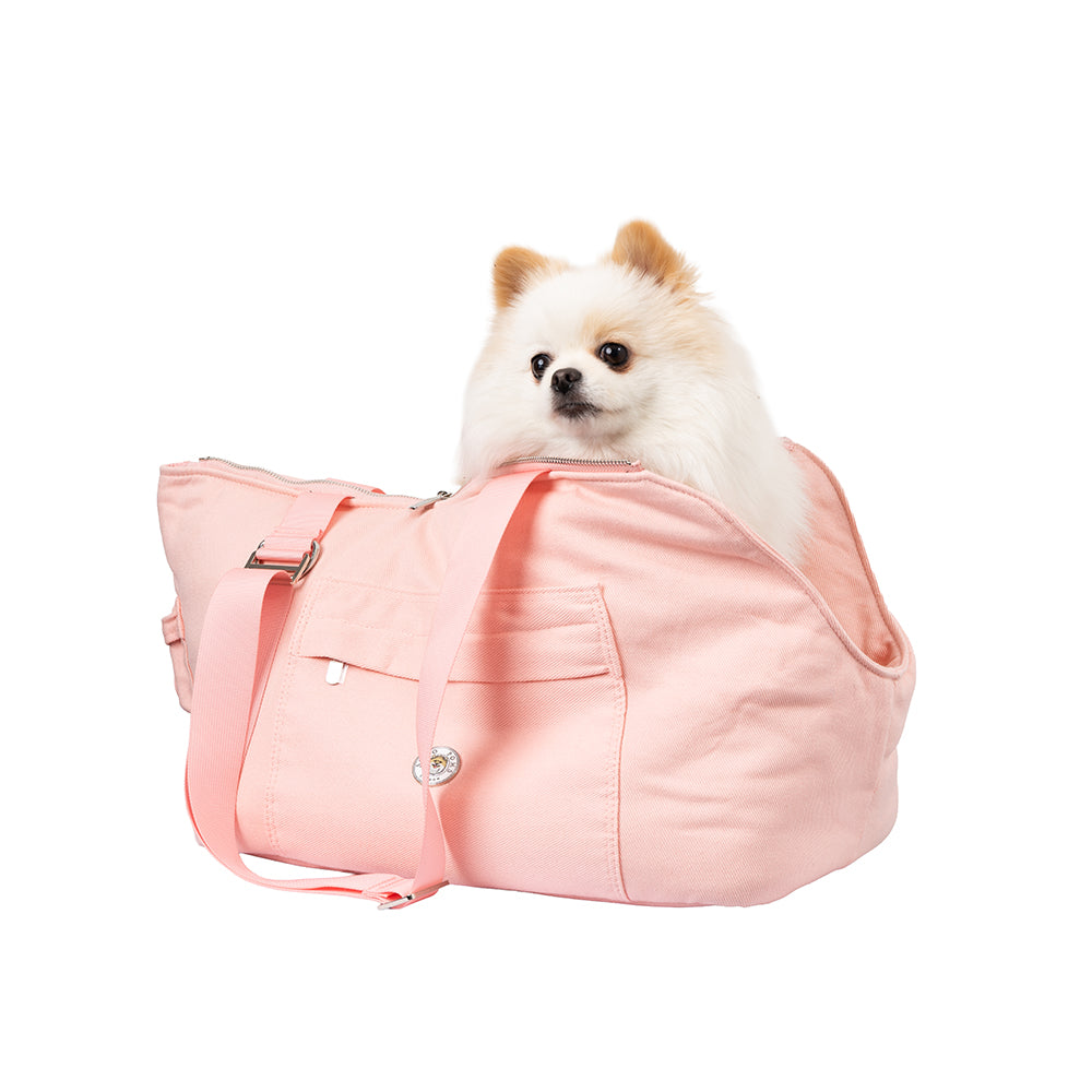 Soho Poms Berwick Pet Carrier - Pink Pepper - Ideal for Dogs & Cats