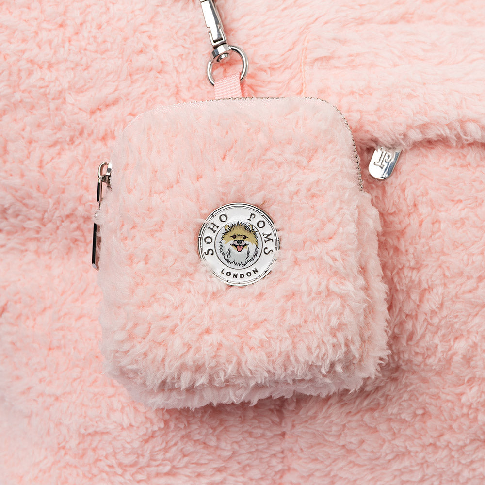 Carnaby Teddy Bear Dog Carrier – Blush Rose | Soho Poms