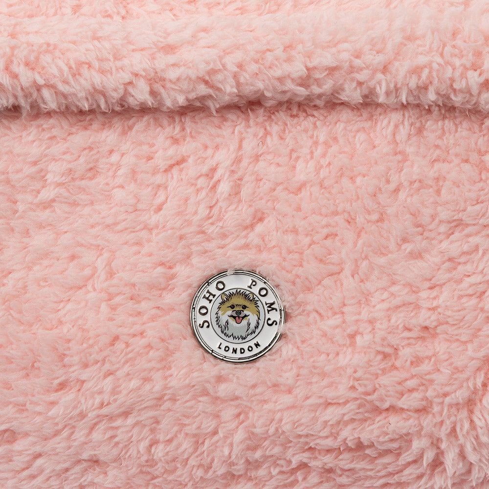 Carnaby Teddy Bear Dog Carrier – Blush Rose | Soho Poms