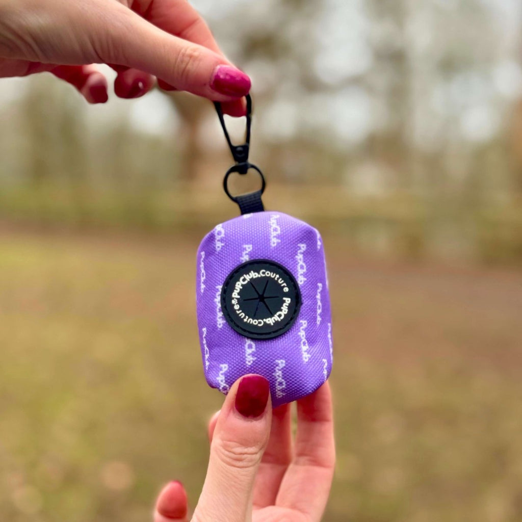 Lilac Blush Poo Bag Holder | Neoprene Dog Walk Accessory