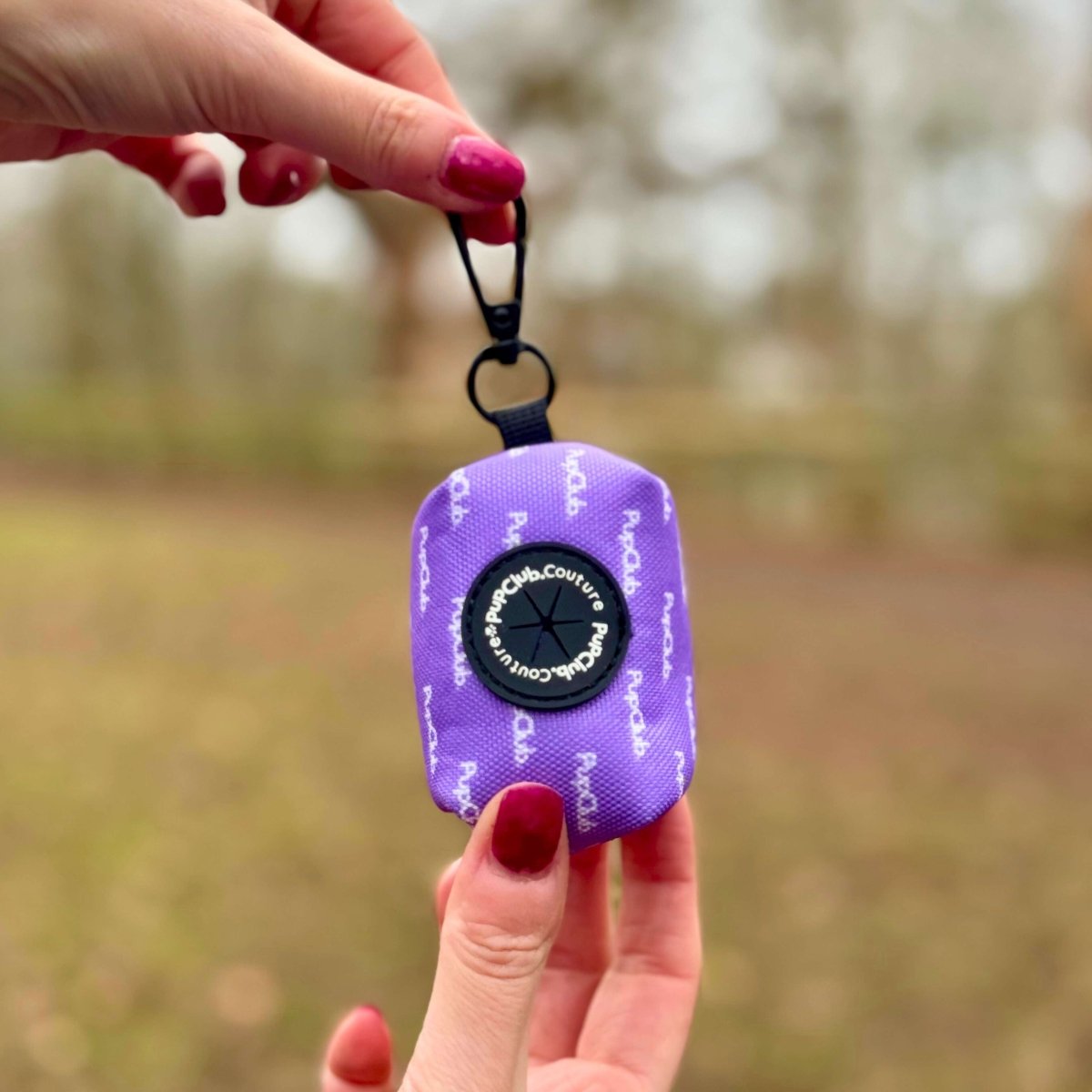 Lilac Blush Poo Bag Holder | Neoprene Dog Walk Accessory