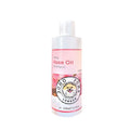 Rose oil dog shampoo bottle, 250 ml, pink label and white cap