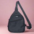 Dog Walking Sling Backpack – Black | Water Resistant | PupClub Couture