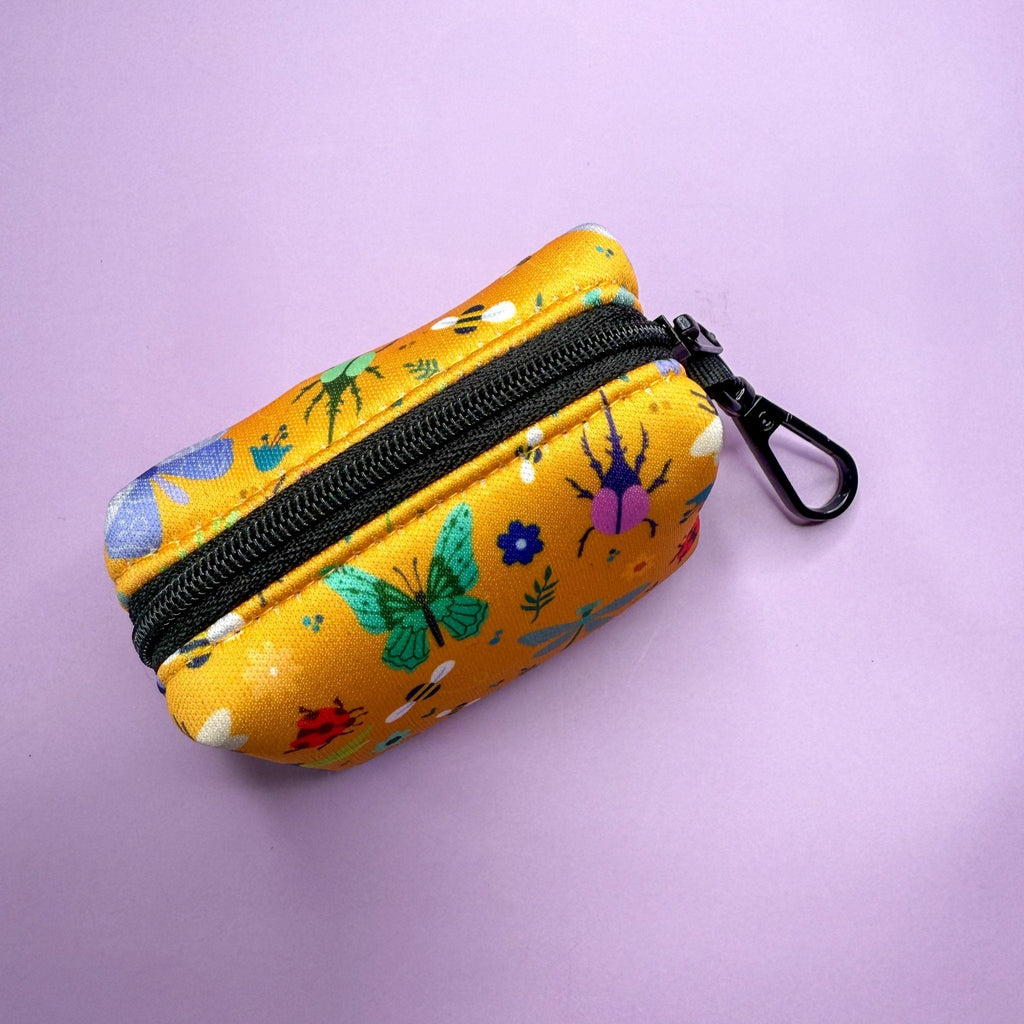 Summer Buzzin' Poo Bag Holder | Insect Print Dog Walk Accessory